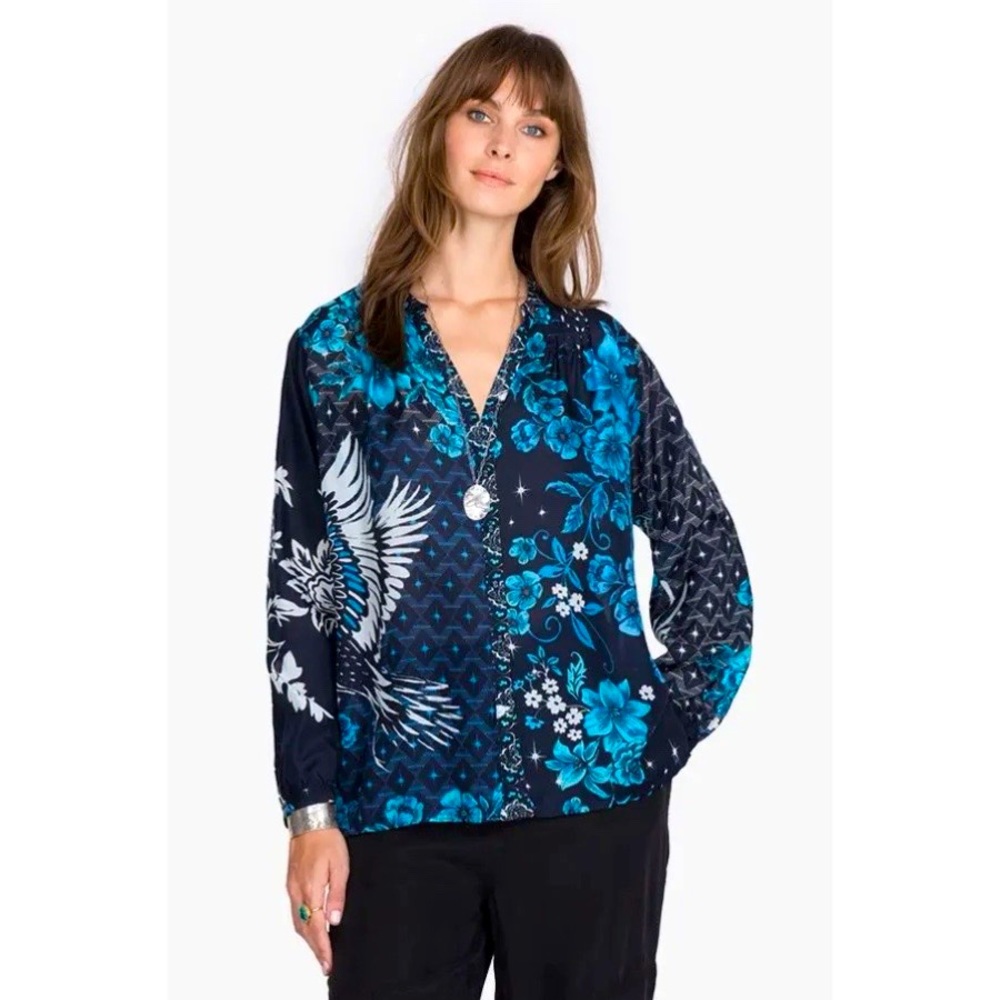 Johnny Was Phoenix Tate button down blouse
